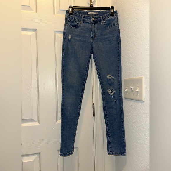 Levi Strauss Skinny Jeans Bundle Size 26 | 721 & 711 | Distressed Stretch Denim - Picture 10 of 17